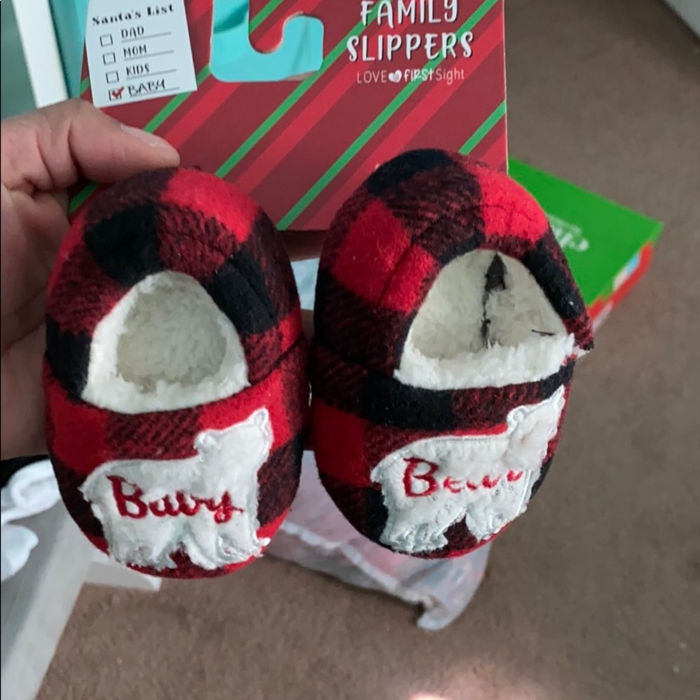 Baby bear slippers